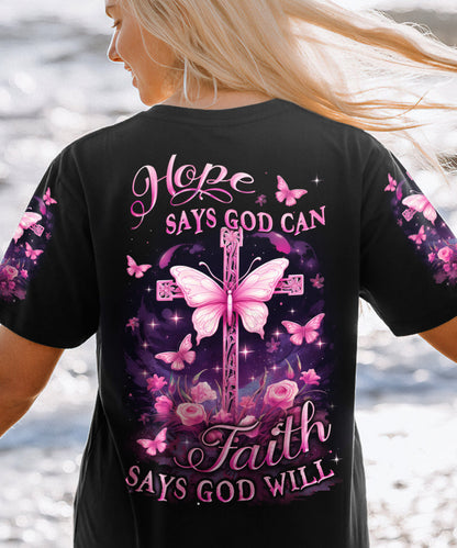 Hope Says God Can Women's All Over Print Shirt - Yhlt811234