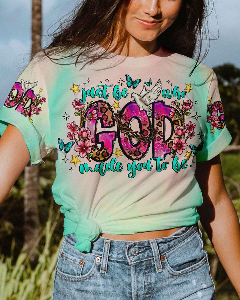 Just Be Who God Made You To Be Women's All Over Print Shirt - Tlno1207234