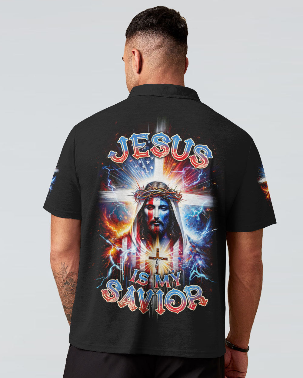 Jesus Is My Savior Men's All Over Print Shirt - Tlnz2610234