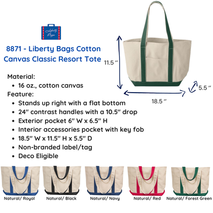 Custom Embroidered Monogram Tote Bag, Monogrammed Gift, Personalized Monogram