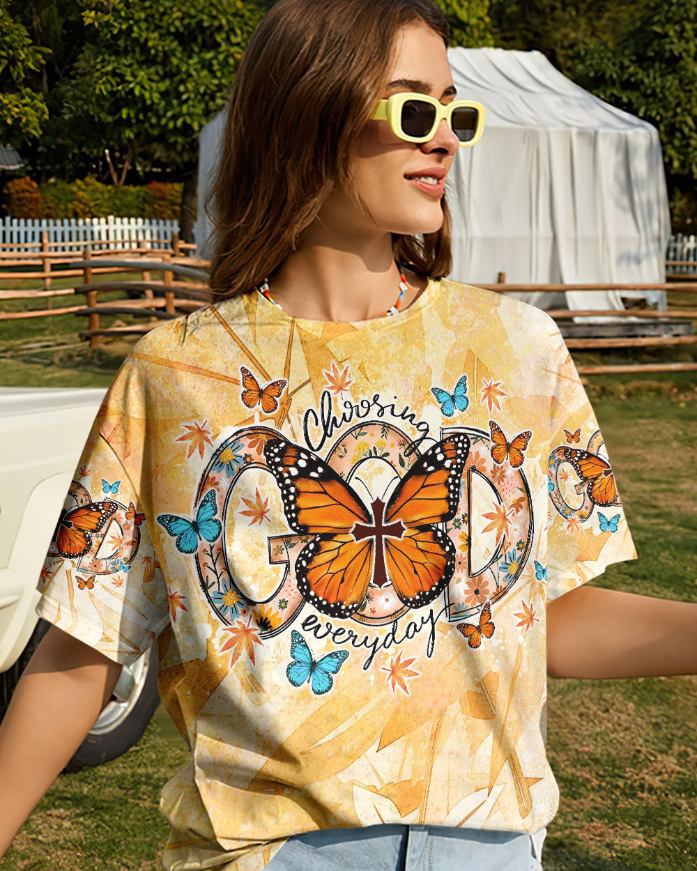 Choosing God Everyday Butterfly Women's All Over Print Shirt - Tlno1307234