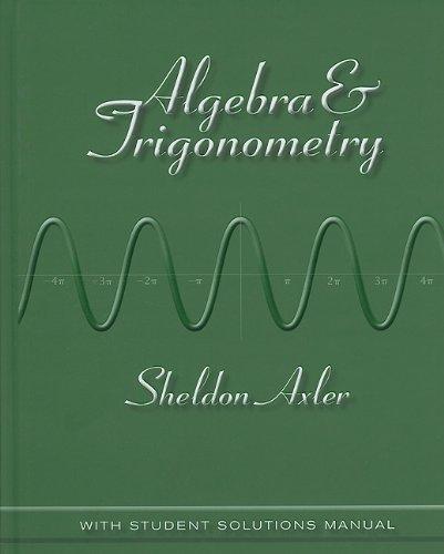 Algebra And Trigonometry