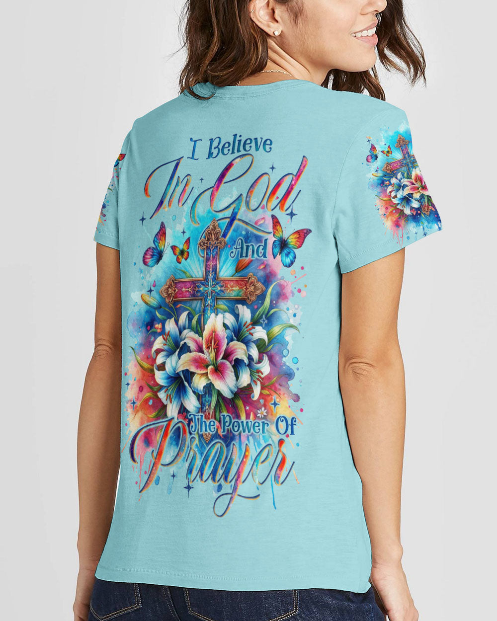 I Believe In God Women's All Over Print Shirt - Tyqy1611233