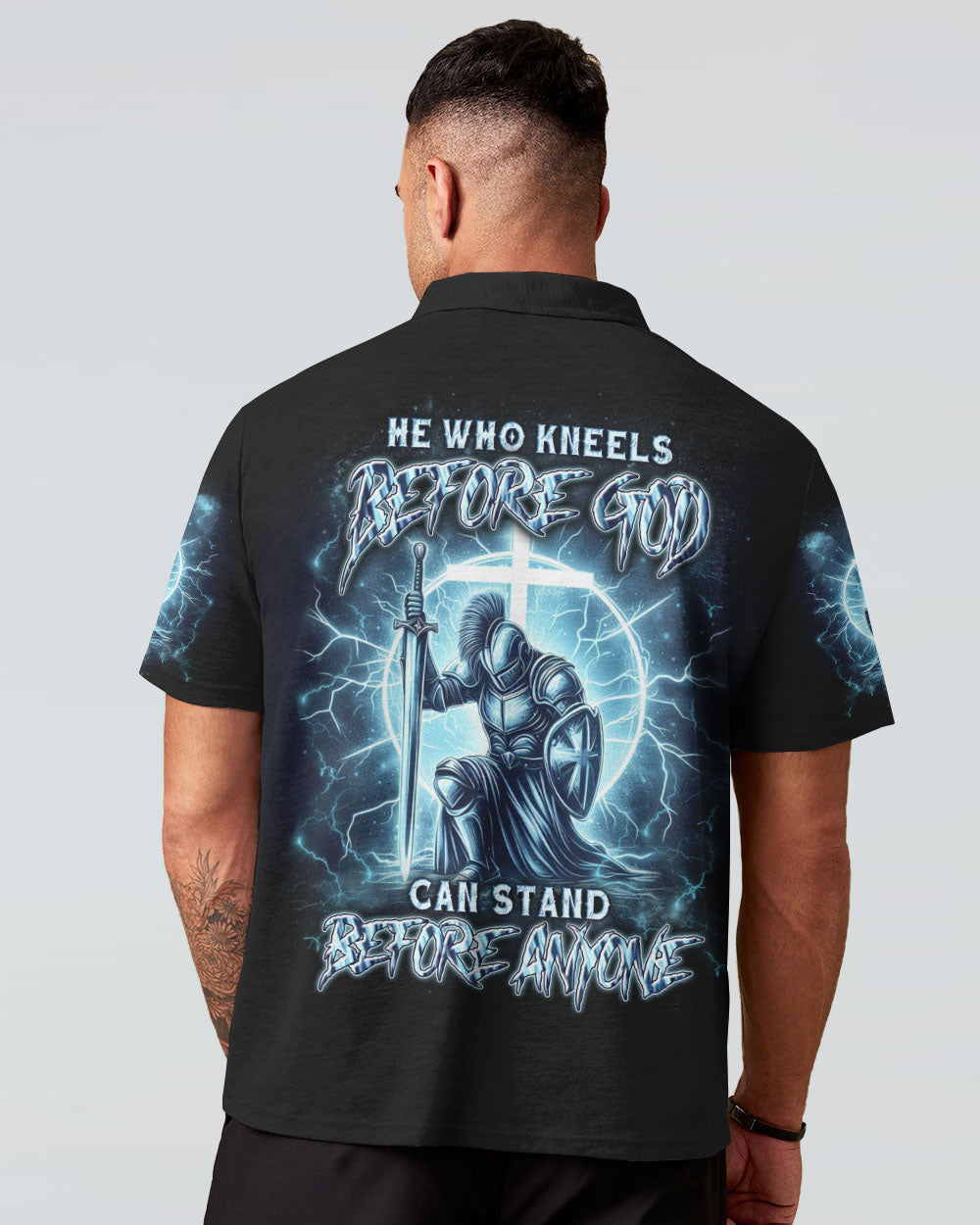 He Who Kneels Before God Warrior Men's All Over Print Shirt - Yhln2711232