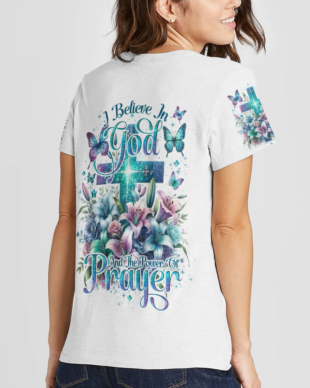 I Believe In God Women's All Over Print Shirt - Tlno0111233