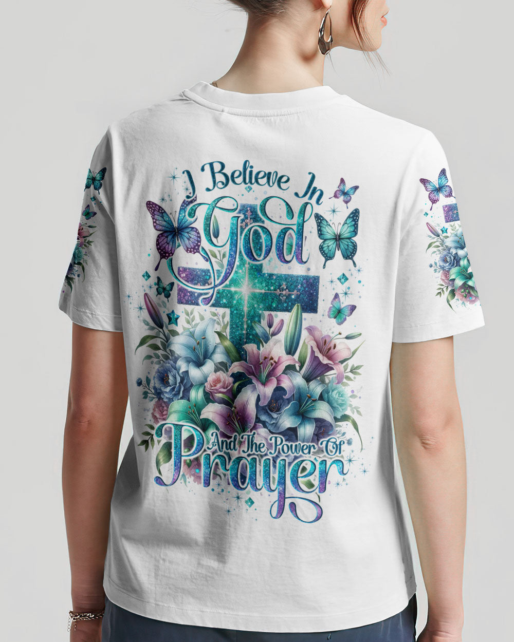 I Believe In God Women's All Over Print Shirt - Tlno0111233