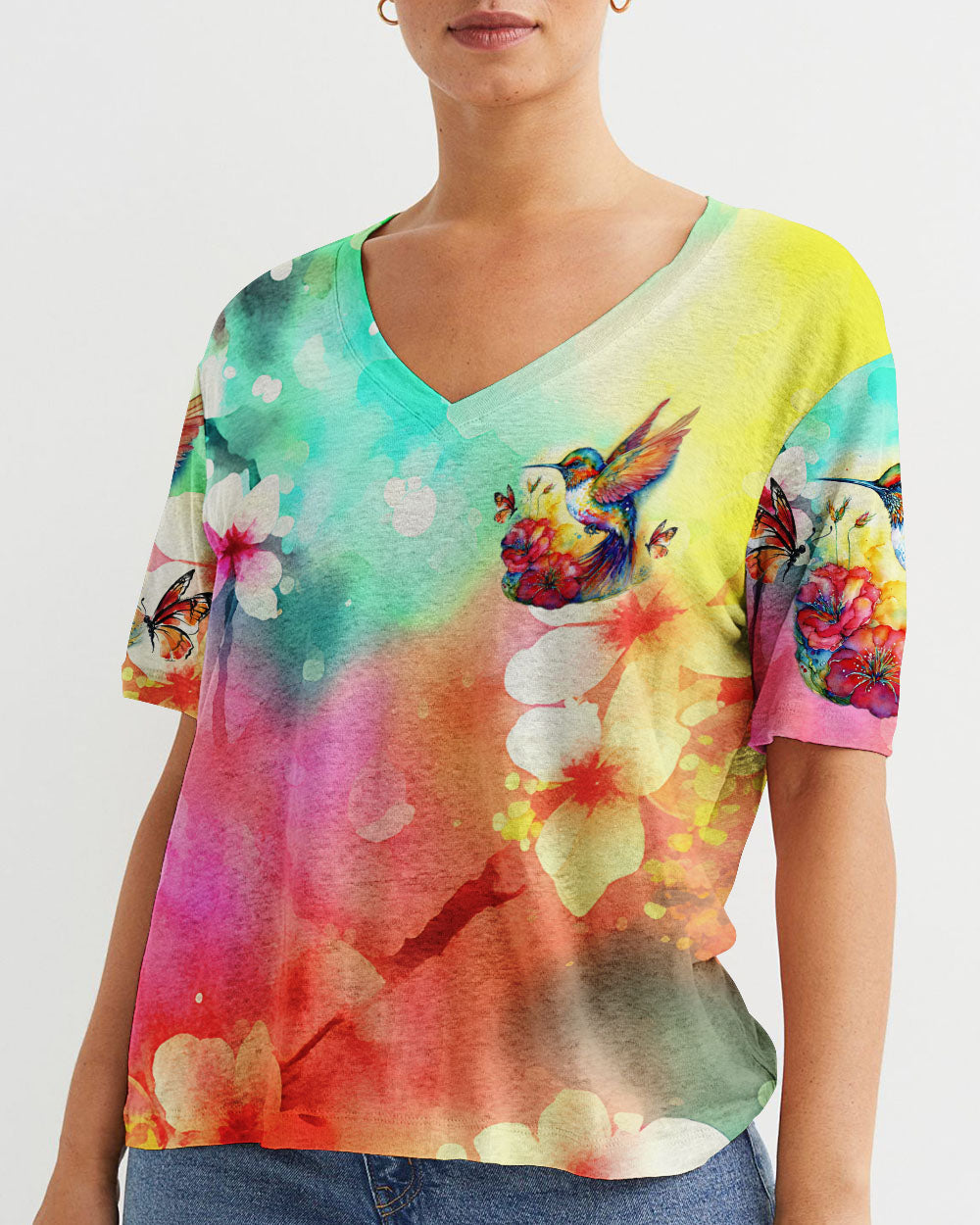 Your Wings Were Ready Hummingbird Women's All Over Print Shirt - Tlno0709234