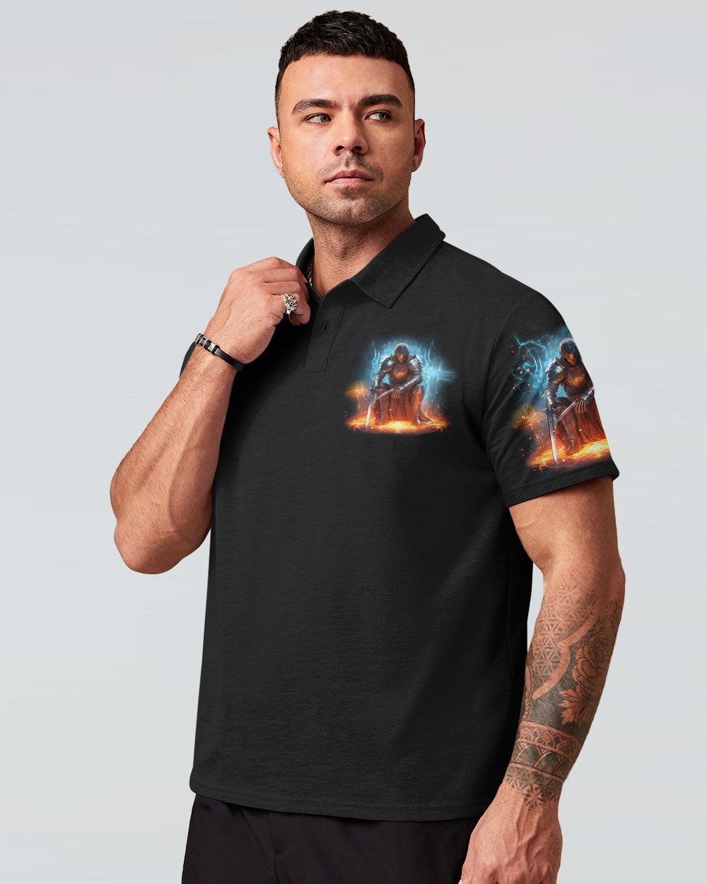 I Only Kneel For One Man Warrior Men's All Over Print Shirt - Tlno0710234