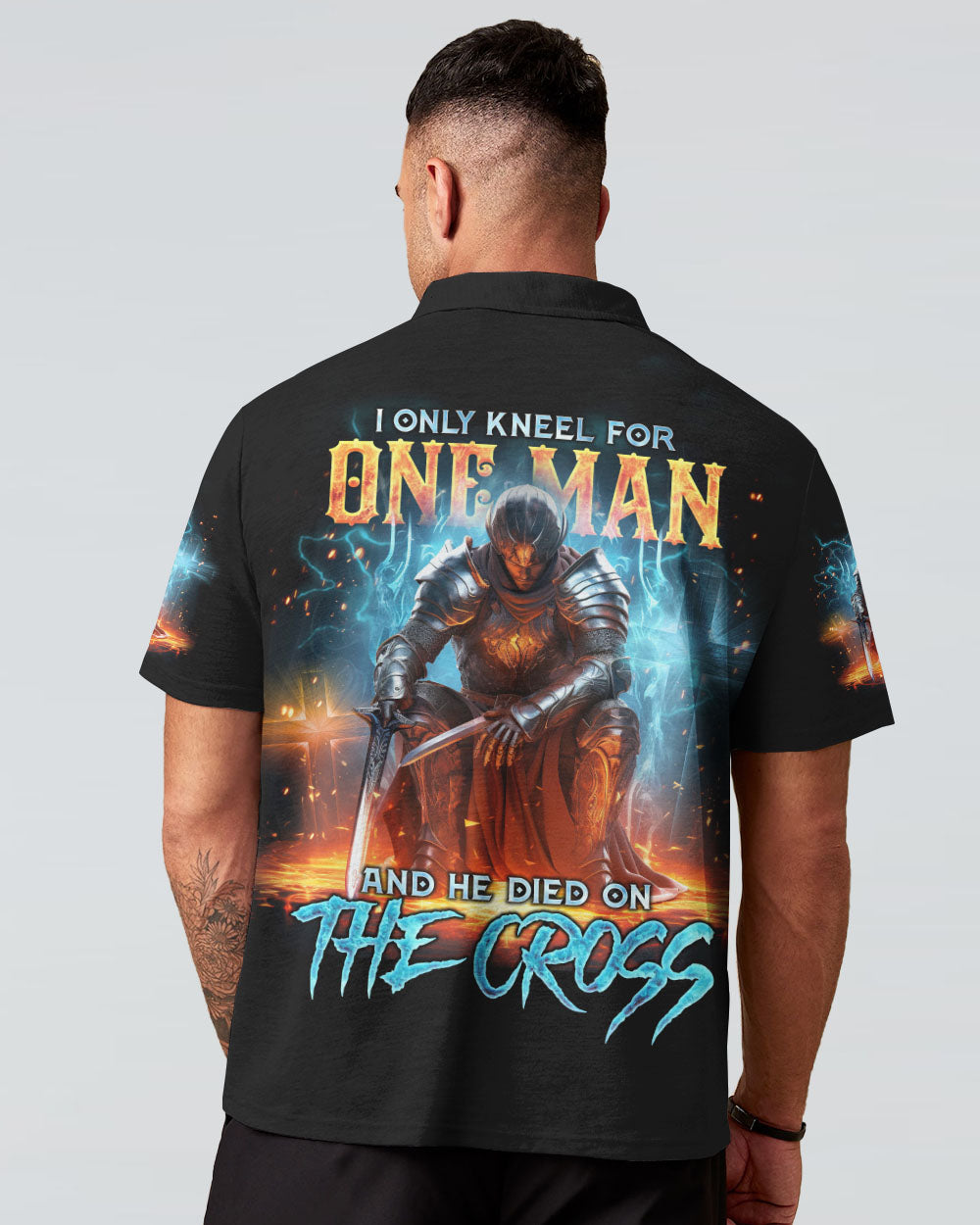 I Only Kneel For One Man Warrior Men's All Over Print Shirt - Tlno0710234