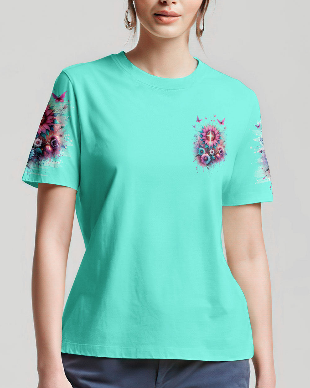 I Believe There Are Angels Among Us Sunflower Women's All Over Print Shirt - Tlno0912233