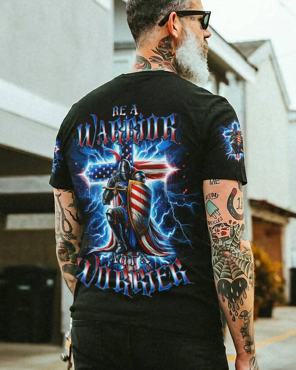 Be A Warrior Not A Worrier Men's All Over Print Shirt - Tlno1212234