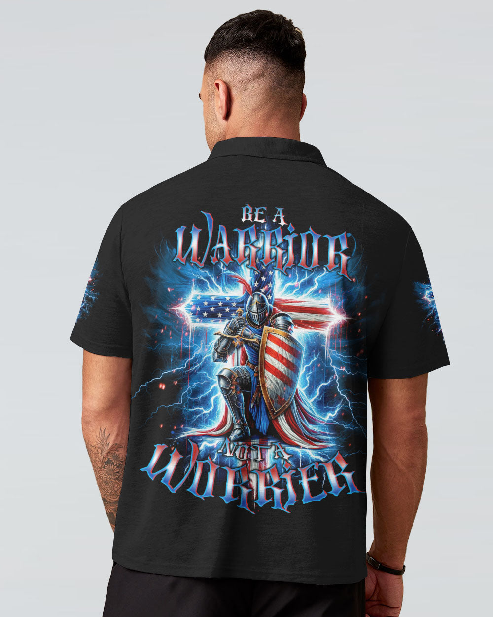 Be A Warrior Not A Worrier Men's All Over Print Shirt - Tlno1212234