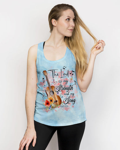 The Lord Is My Strength Guitar Women's All Over Print Shirt - Tlno1609234