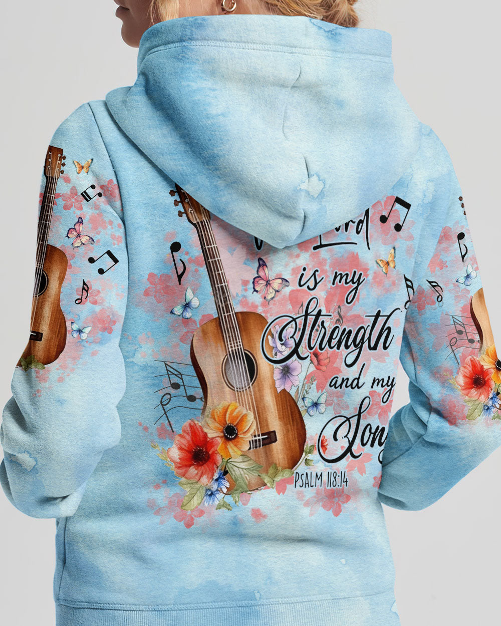 The Lord Is My Strength Guitar Women's All Over Print Shirt - Tlno1609234