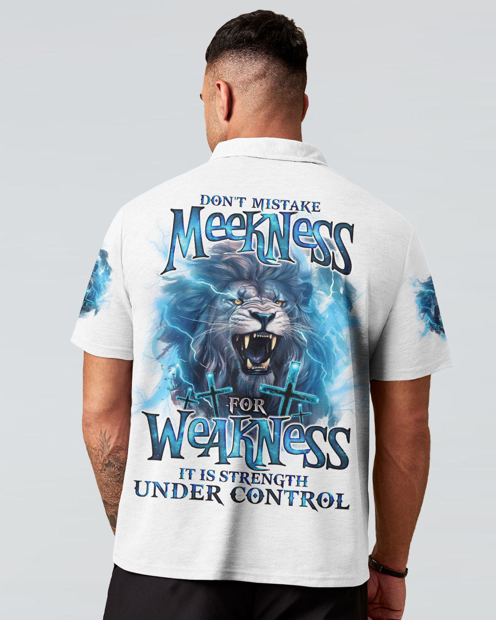 Don't Mistake Meekness Lion Men's All Over Print Shirt - Tlno1809234