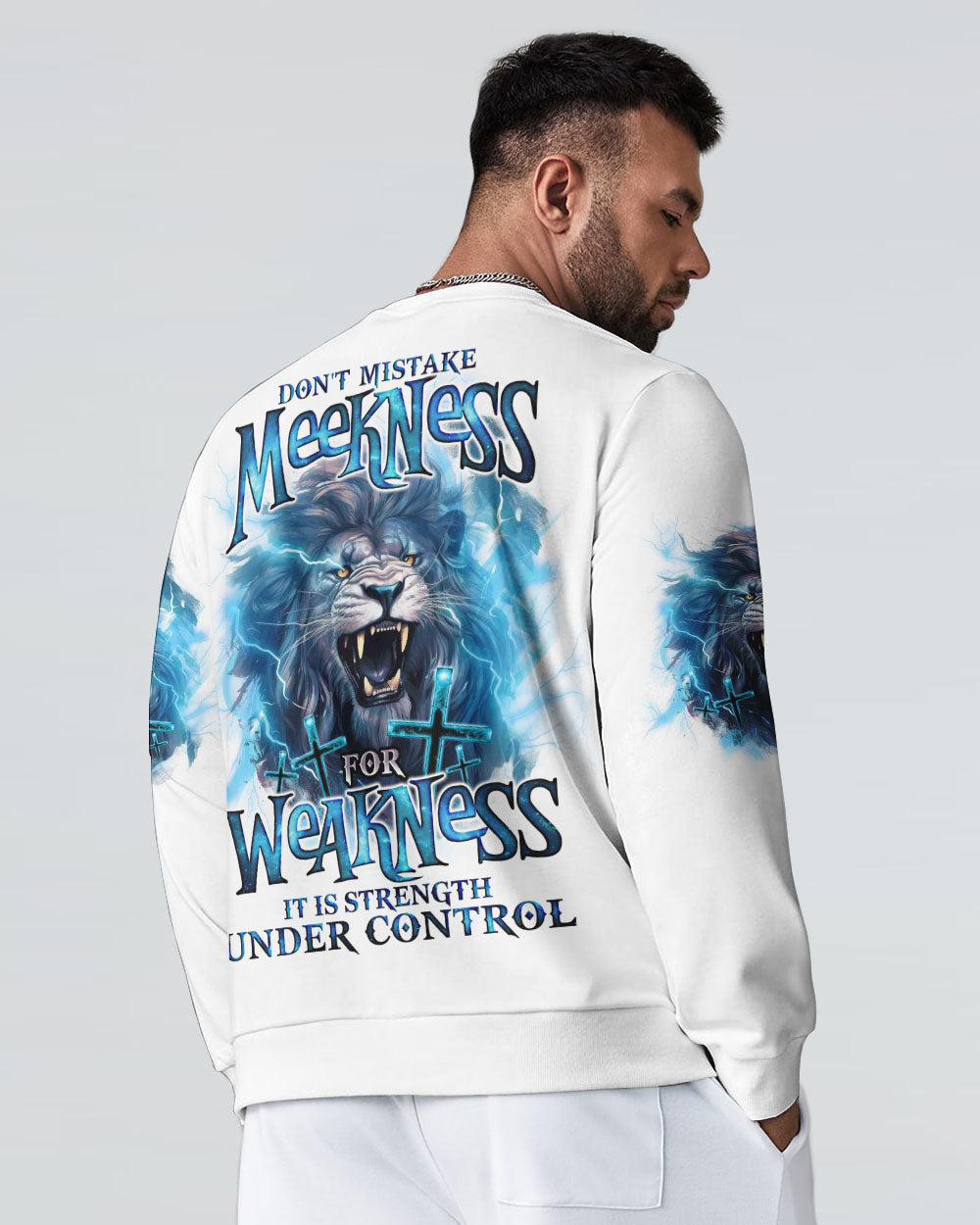 Don't Mistake Meekness Lion Men's All Over Print Shirt - Tlno1809234