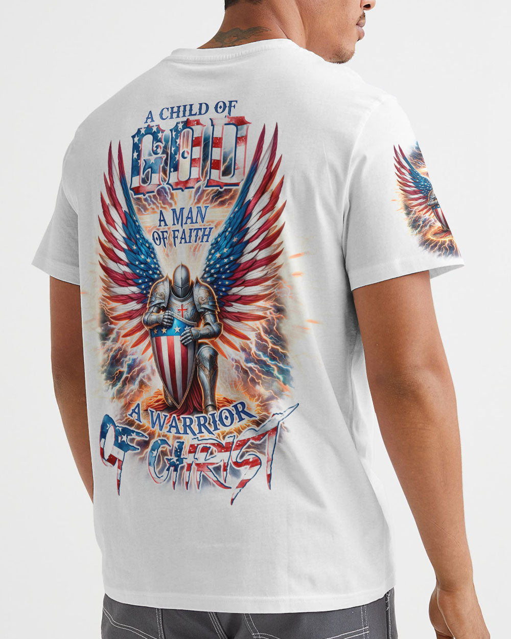 A Warrior Of Christ Men's All Over Print Shirt - Tlno1910234