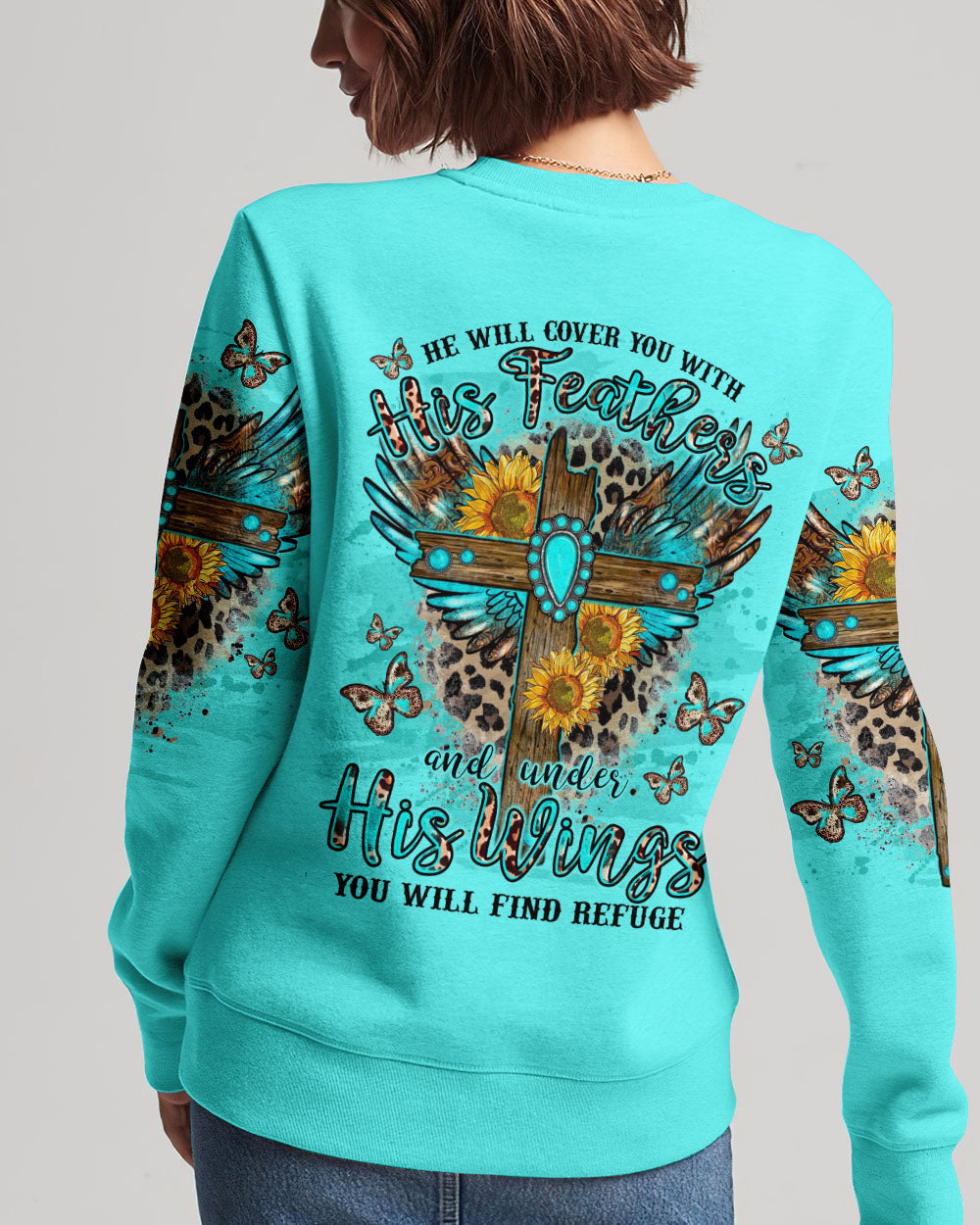 He Will Cover You Women's All Over Print Shirt - Tlno2109232