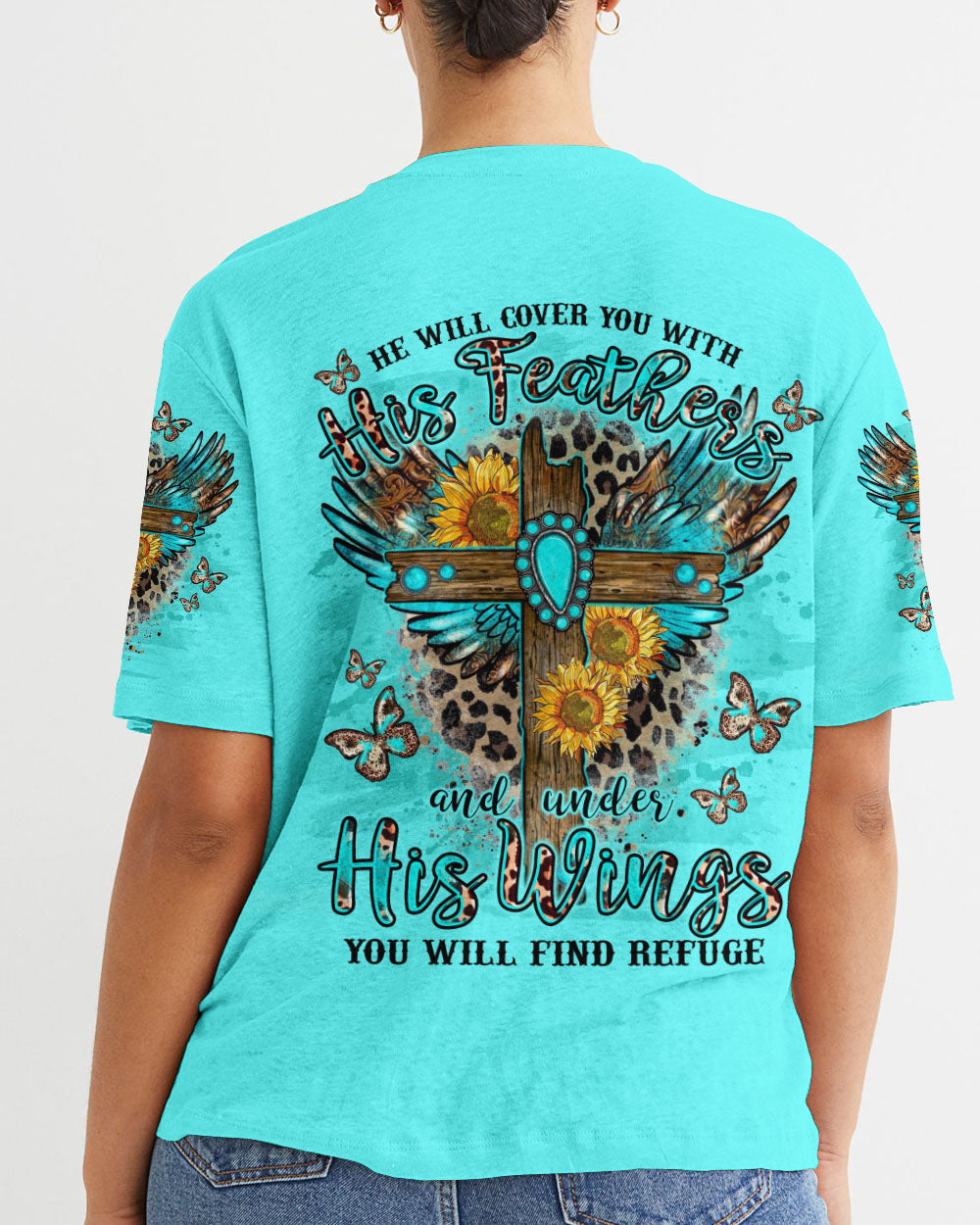 He Will Cover You Women's All Over Print Shirt - Tlno2109232