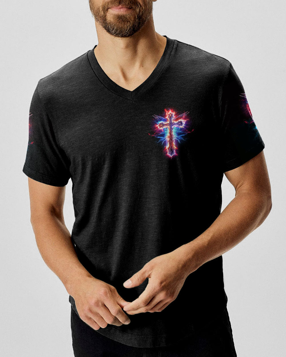 God Is My Strength Men's All Over Print Shirt - Tlno2309234