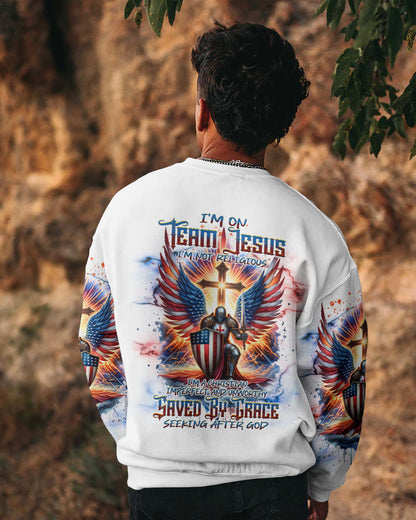 I'm On Team Jesus Warrior Men's All Over Print Shirt - Tlnt0603244