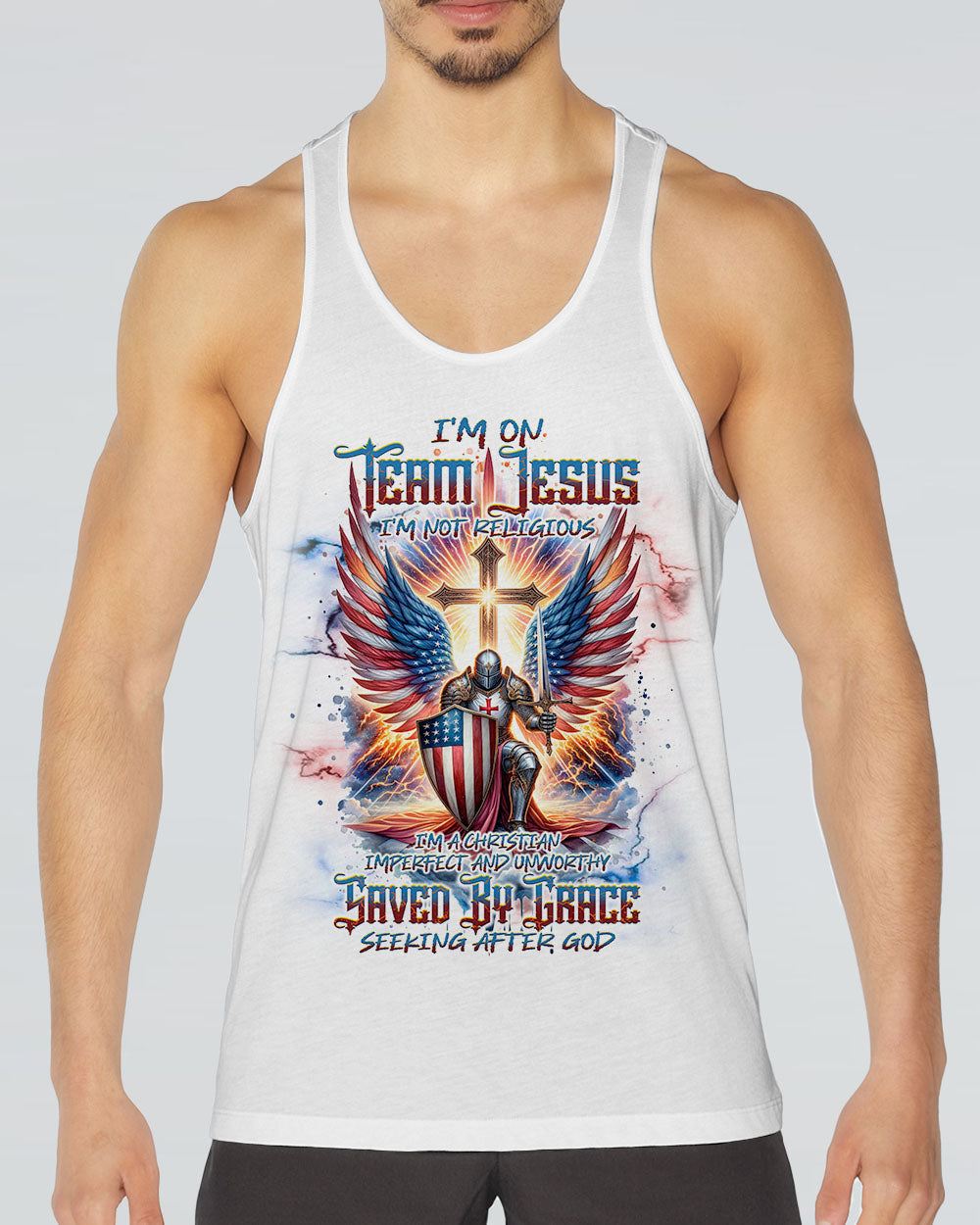 I'm On Team Jesus Warrior Men's All Over Print Shirt - Tlnt0603244