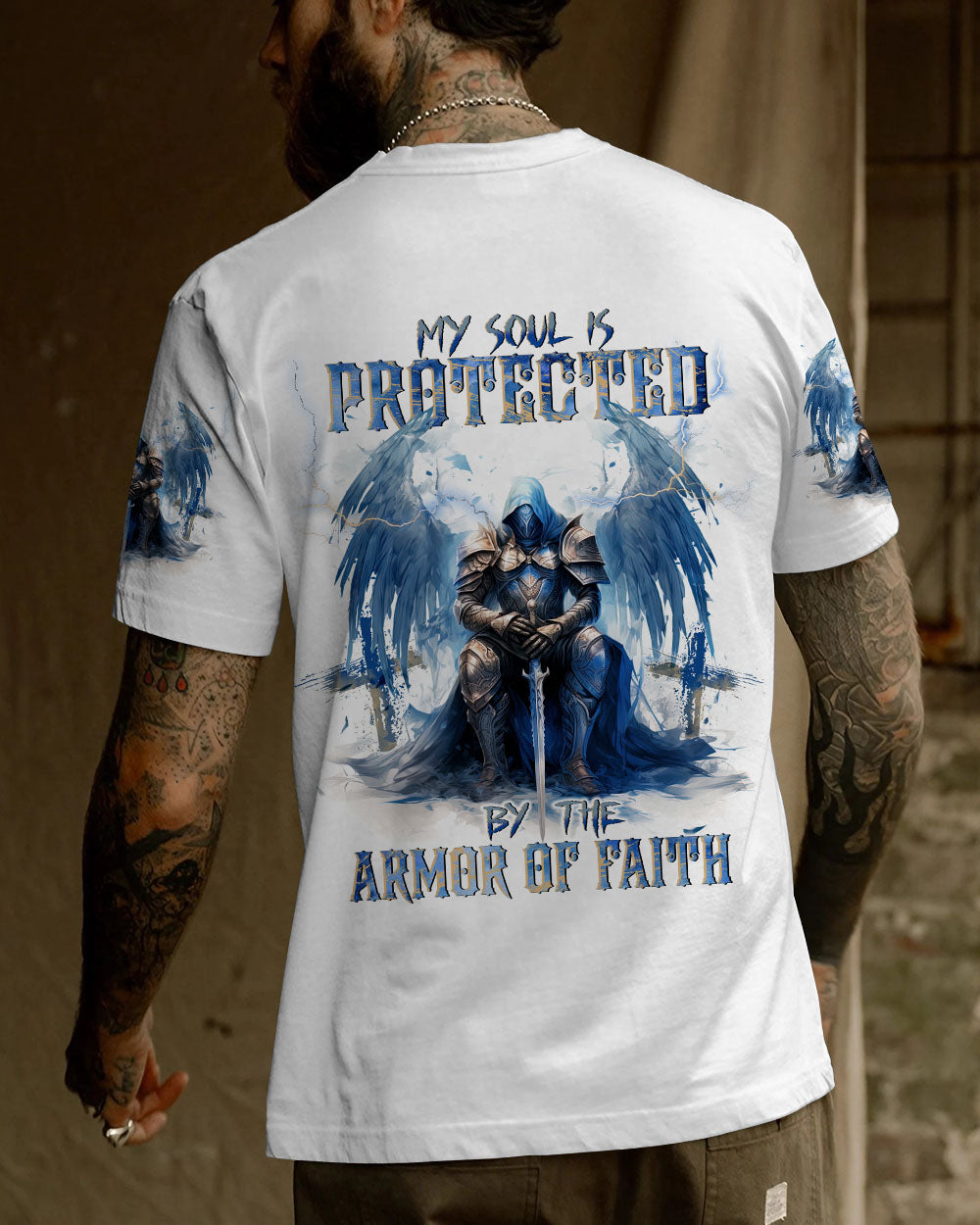 My Soul Is Protected Men's All Over Print Shirt - Tlnt0910234