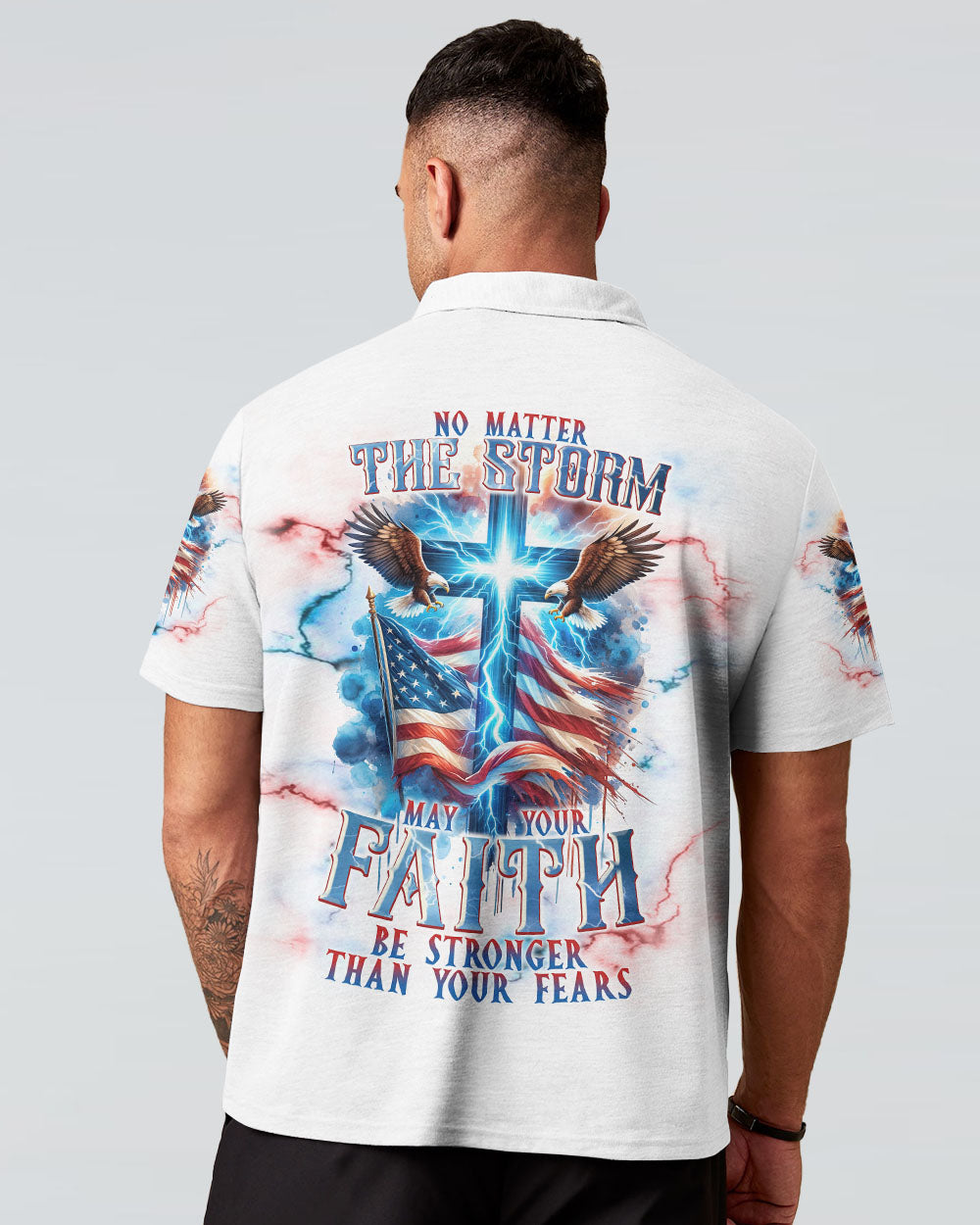 No Matter The Storm Eagle Men's All Over Print Shirt - Tlnt1312234