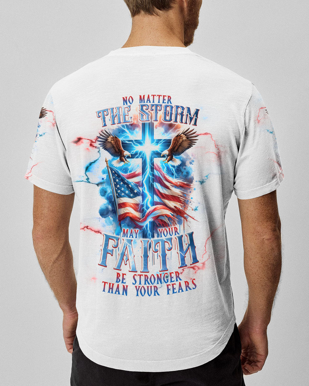 No Matter The Storm Eagle Men's All Over Print Shirt - Tlnt1312234