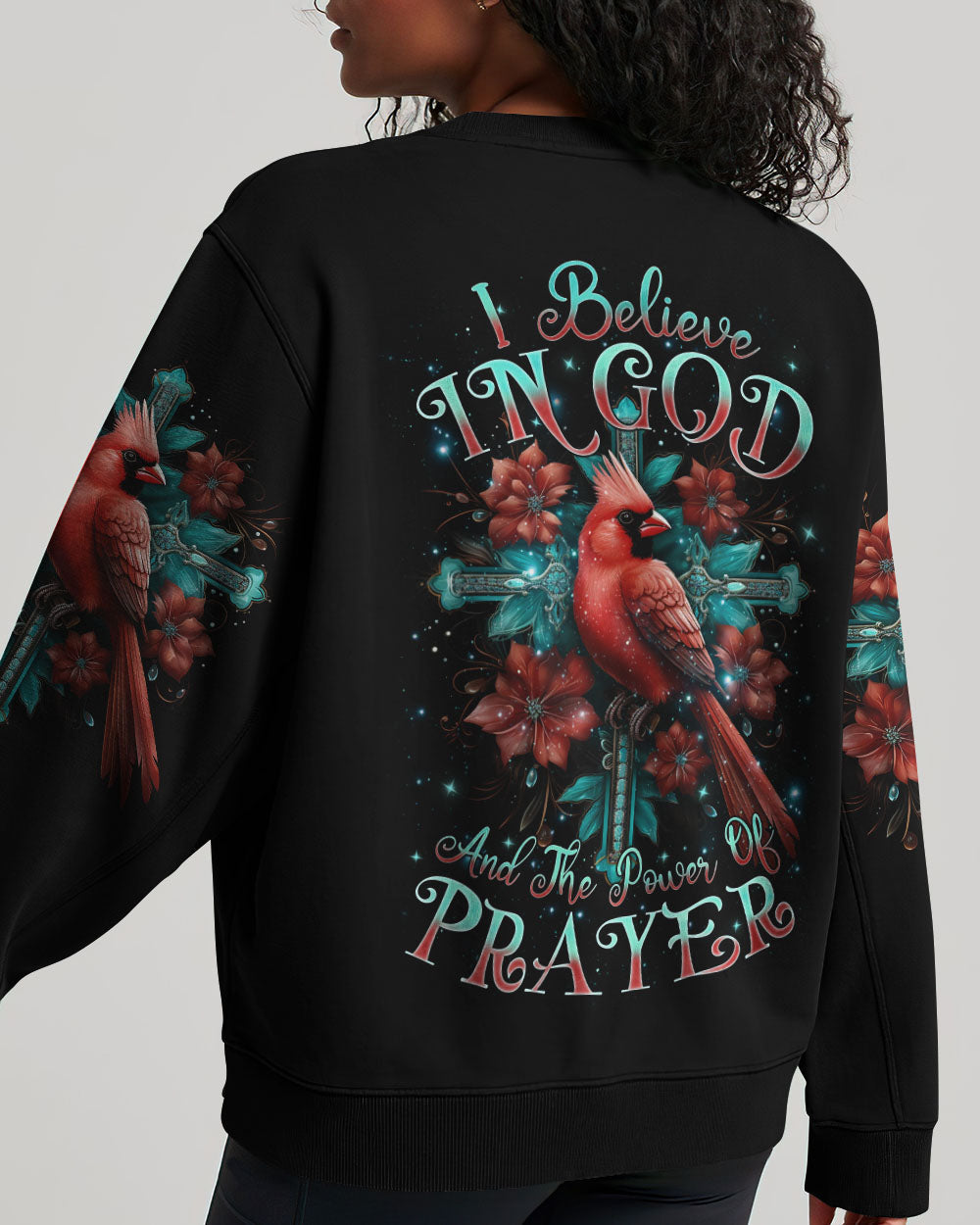 I Believe In God Cardinal Women's All Over Print Shirt - Tlnz0201243