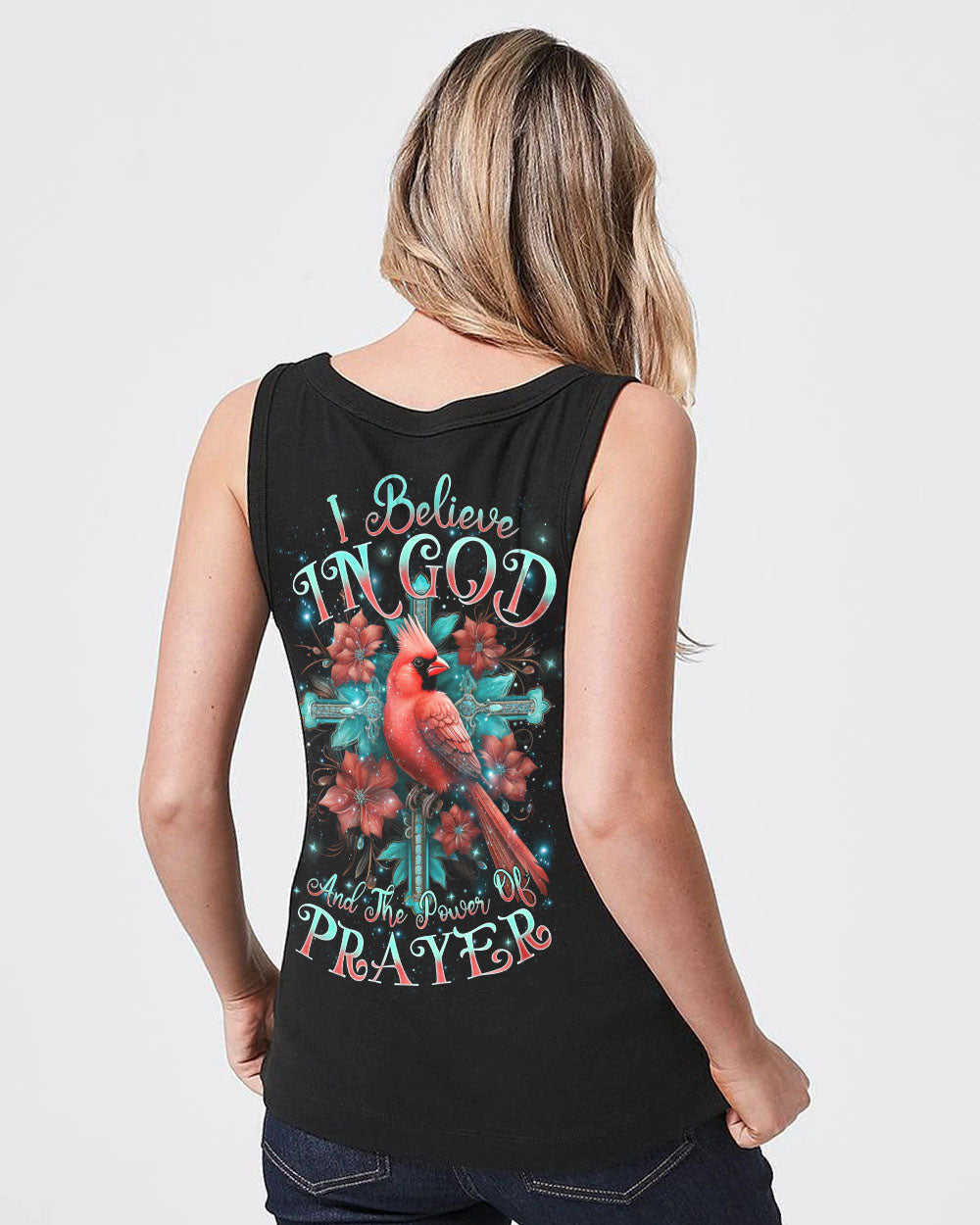 I Believe In God Cardinal Women's All Over Print Shirt - Tlnz0201243