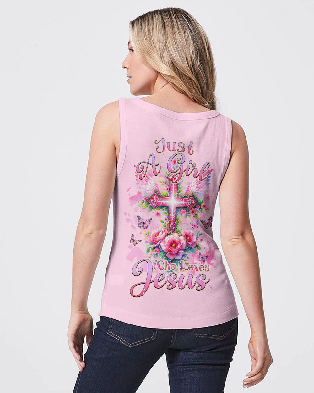 Just A Girl Who Loves Jesus Women's All Over Print Shirt - Tlnz0211234