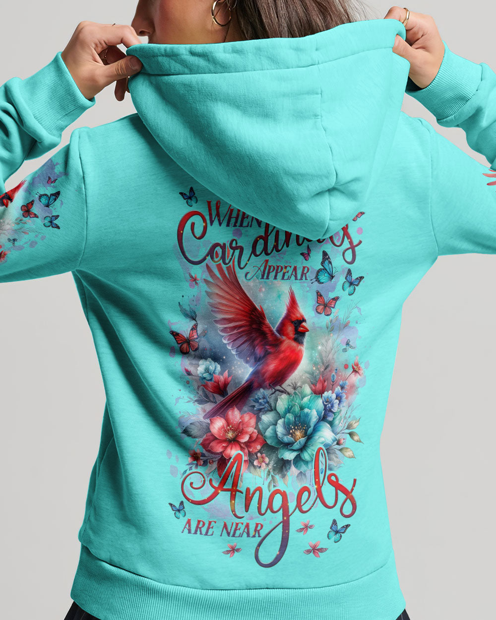 When Cardinals Appear Angels Are Near Women's All Over Print Shirt - Tlnz0712232