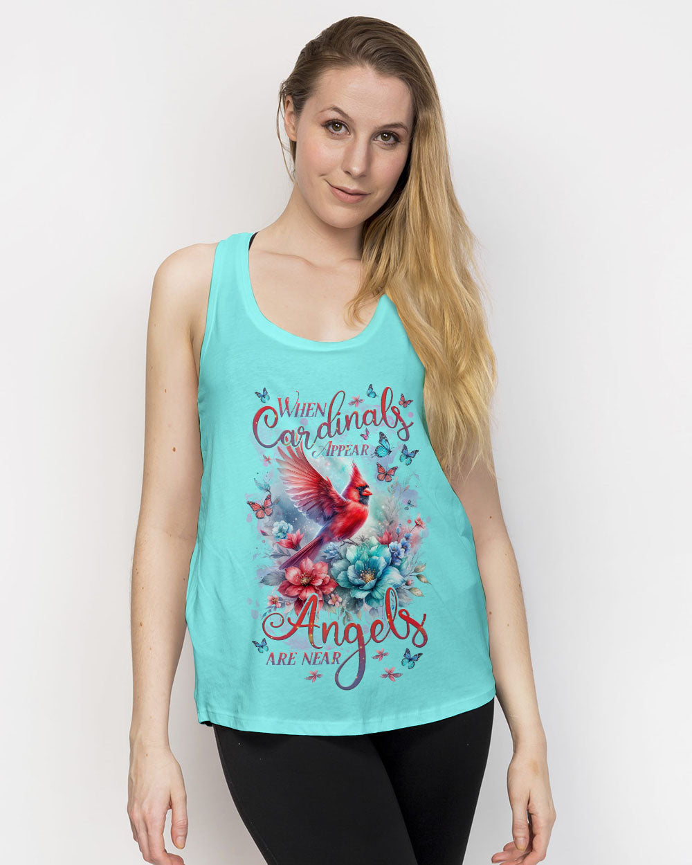 When Cardinals Appear Angels Are Near Women's All Over Print Shirt - Tlnz0712232