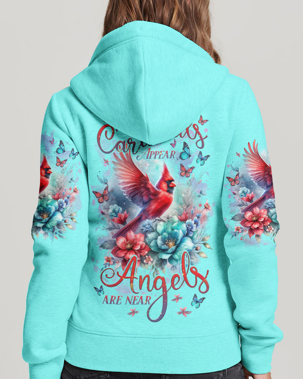 When Cardinals Appear Angels Are Near Women's All Over Print Shirt - Tlnz0712232