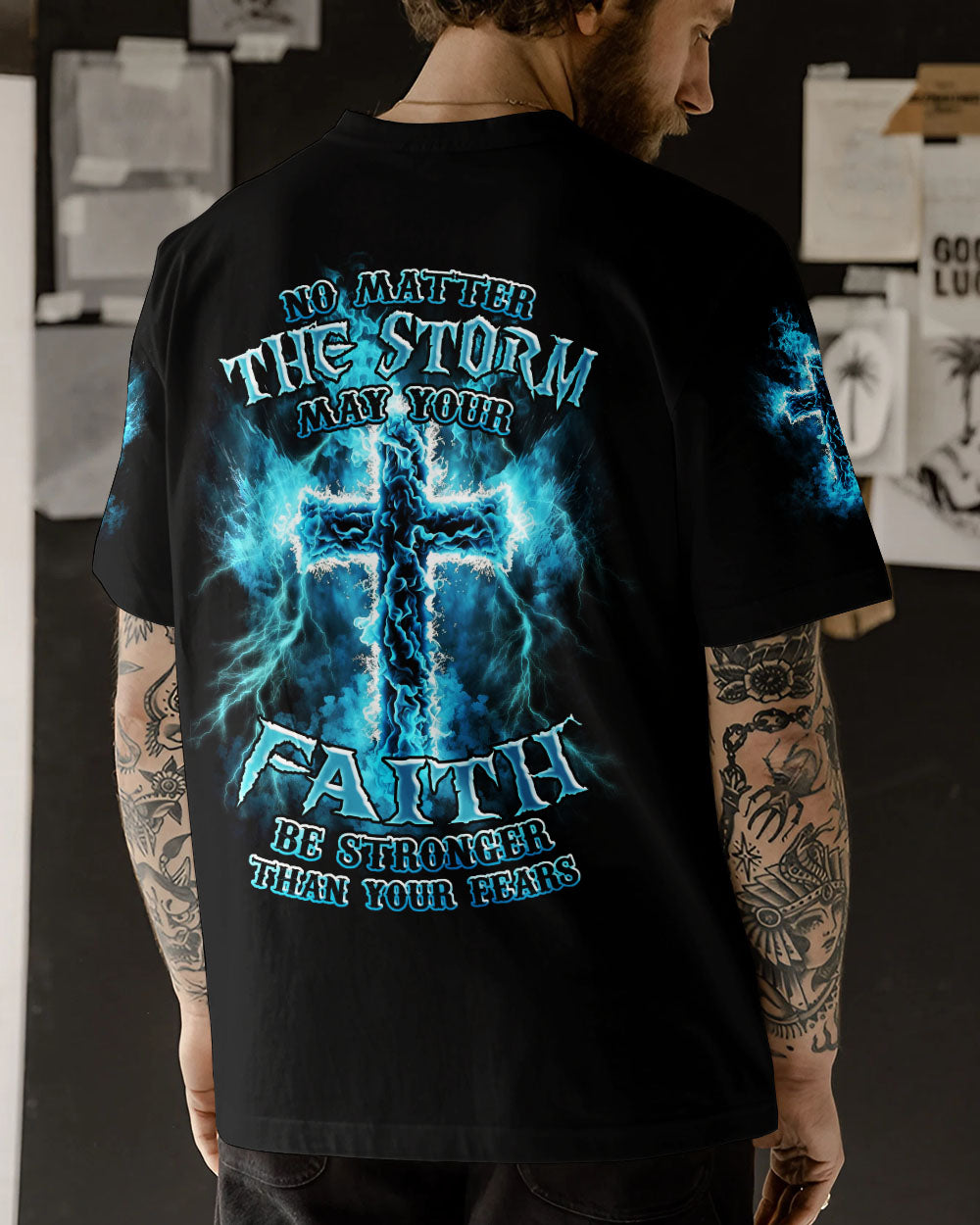 No Matter The Storm Men's All Over Print Shirt - Tlnz1409233