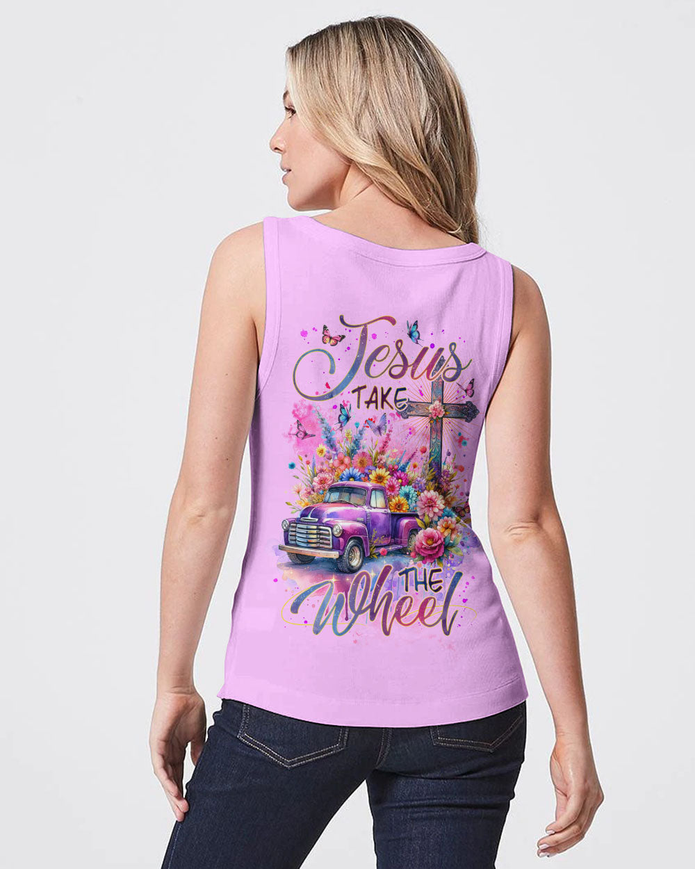 Jesus Take The Wheel Women's All Over Print Shirt - Tlnz1511233