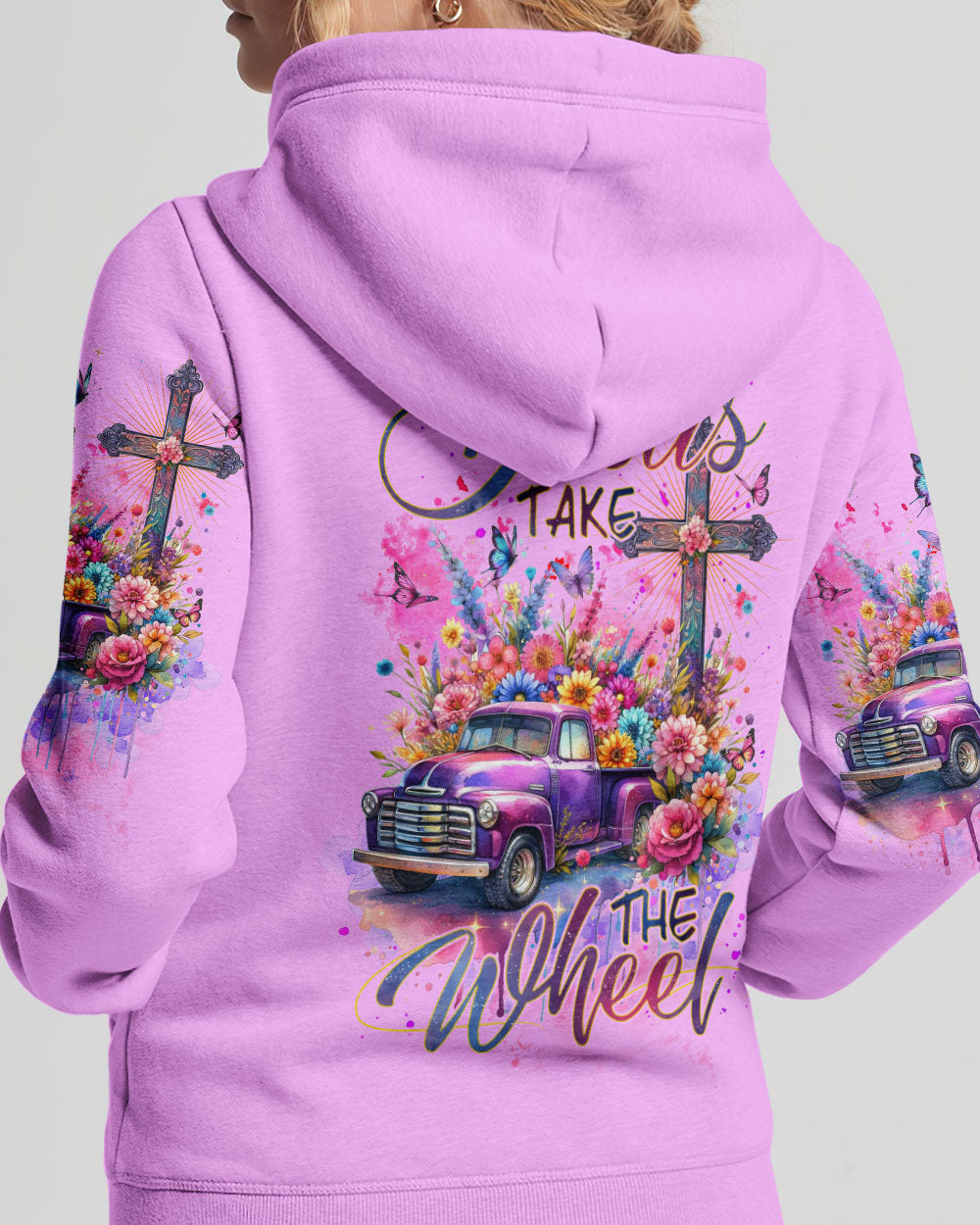 Jesus Take The Wheel Women's All Over Print Shirt - Tlnz1511233