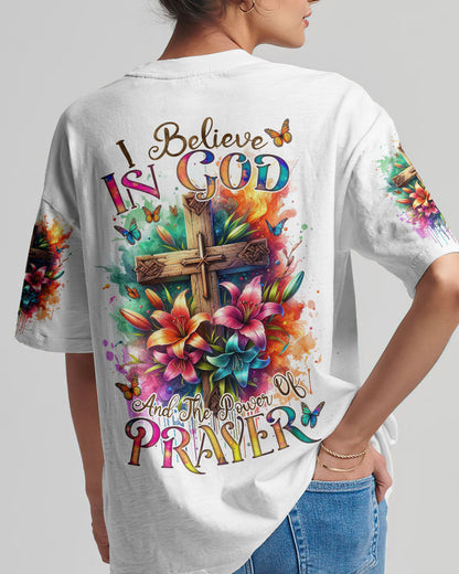 I Believe In God Lilies Women's All Over Print Shirt - Tlnz1711233