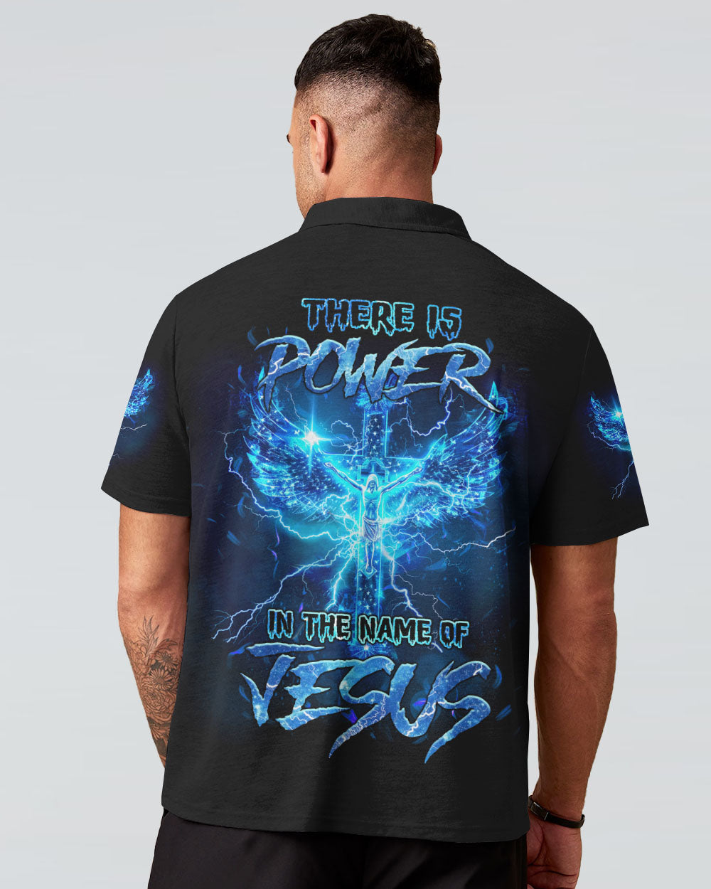 There Is Power In The Name Of Jesus Men's All Over Print Shirt - Tlnz2203243