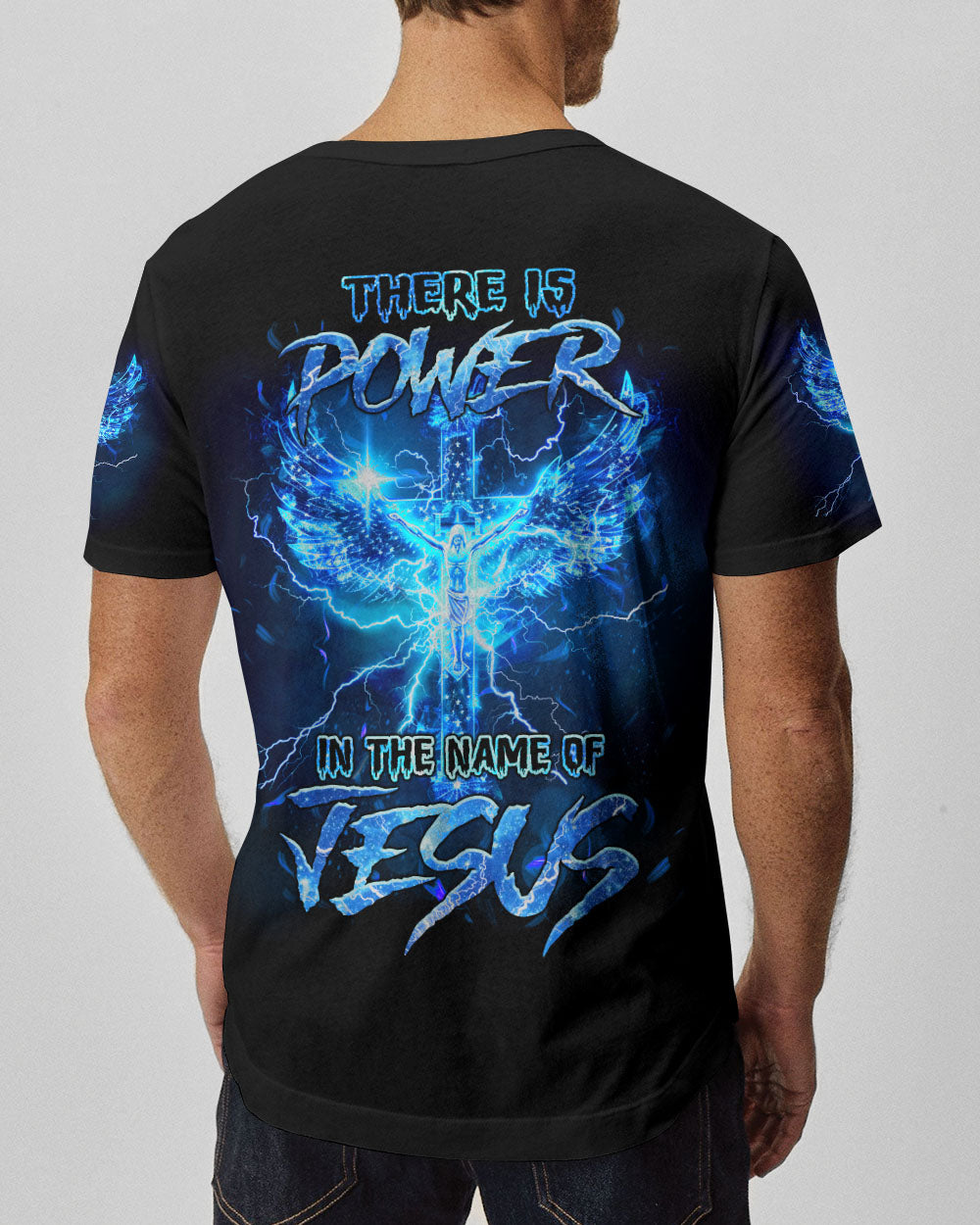 There Is Power In The Name Of Jesus Men's All Over Print Shirt - Tlnz2203243