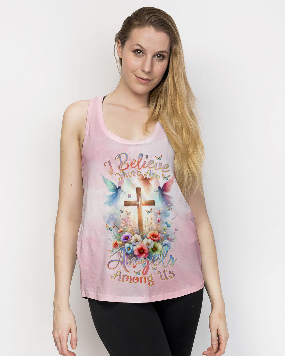 I Believe There Are Angels Among Us Women's All Over Print Shirt - Tlnz2311232