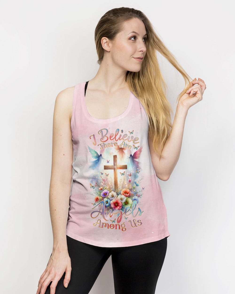 I Believe There Are Angels Among Us Women's All Over Print Shirt - Tlnz2311232