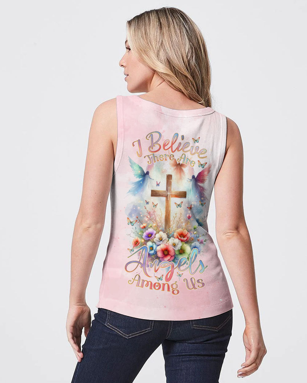 I Believe There Are Angels Among Us Women's All Over Print Shirt - Tlnz2311232