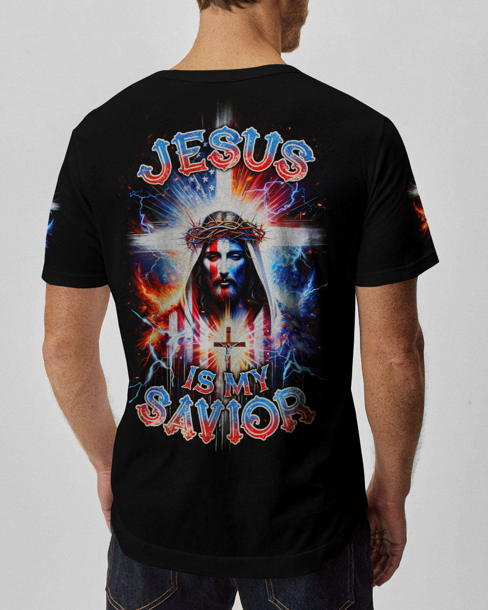 Jesus Is My Savior Men's All Over Print Shirt - Tlnz2610234