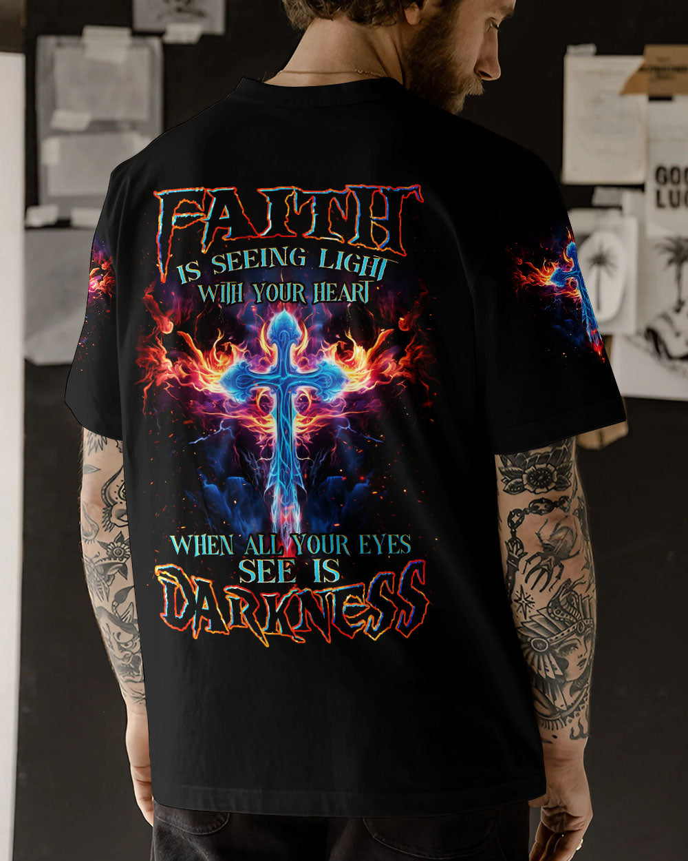 Faith Is Seeing Light Men's All Over Print Shirt - Tlnz3008233