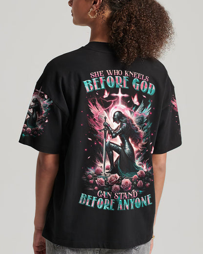 She Who Kneels Before God Warrior Women's All Over Print Shirt - Tltr0712234