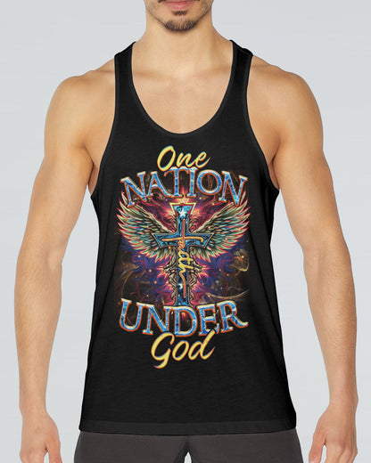 One Nation Under God Cross Men's All Over Print Shirt - Tltr1010233