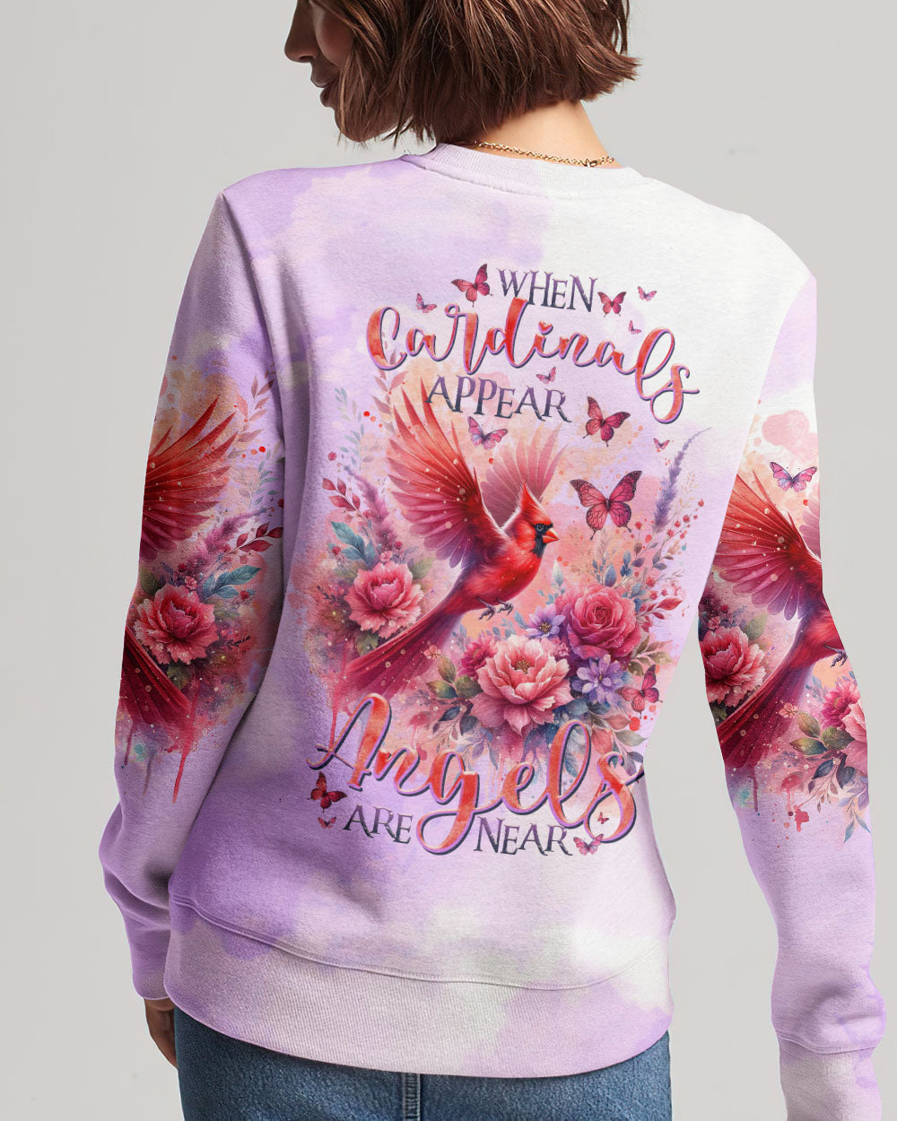 When Cardinals Appear Angels Are Near Women's All Over Print Shirt - Tltr1512232