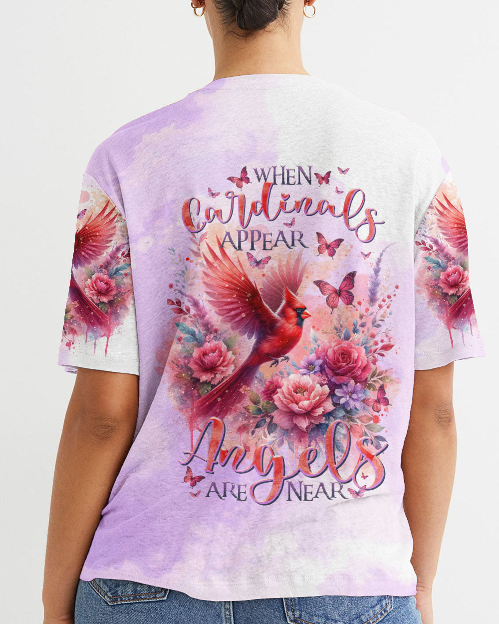 When Cardinals Appear Angels Are Near Women's All Over Print Shirt - Tltr1512232